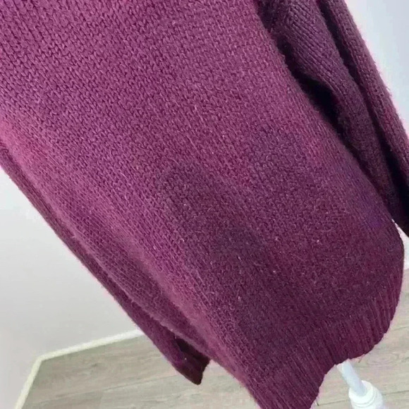 Victoria's Secret PINK Maroon Knit Sweater Size Large - Picture 3 of 9